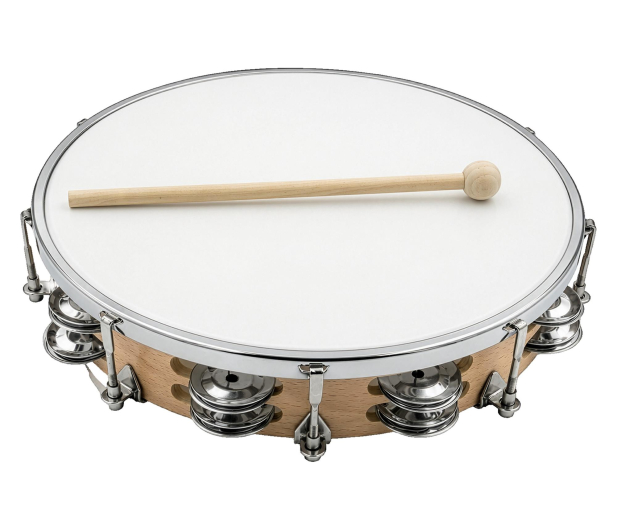 MusicMate Tamburyn z membraną 10" MM-T50 JingleBeat - 1588255 - zdjęcie
